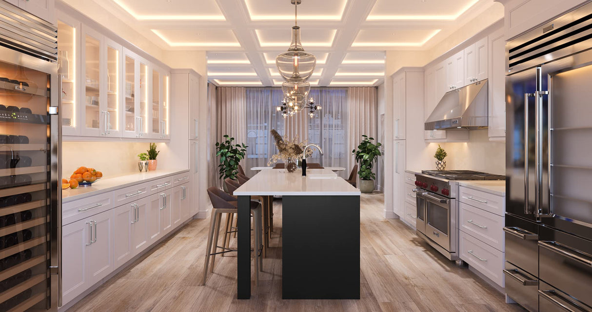 Task Lighting L-VK1Z1A-16-40 16 ft 225 Lumens Per Foot Vivid Quattro Wireless Controller Tape Light Kit, 1 Zone 1 Area, 4000K Cool White