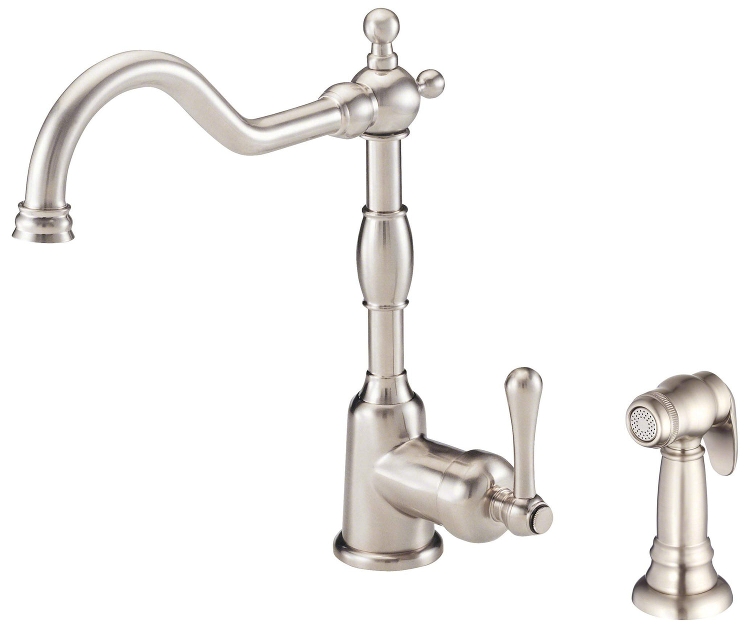 Gerber D401157SS Stainless Steel Opulence Single Handle Kitchen Faucet