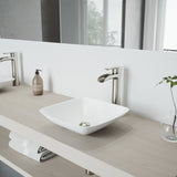 VIGO Niko 10.5 inch H Single Hole Single Handle Bathroom Faucet in Brushed Nickel - Vessel Sink Faucet VG03024BN