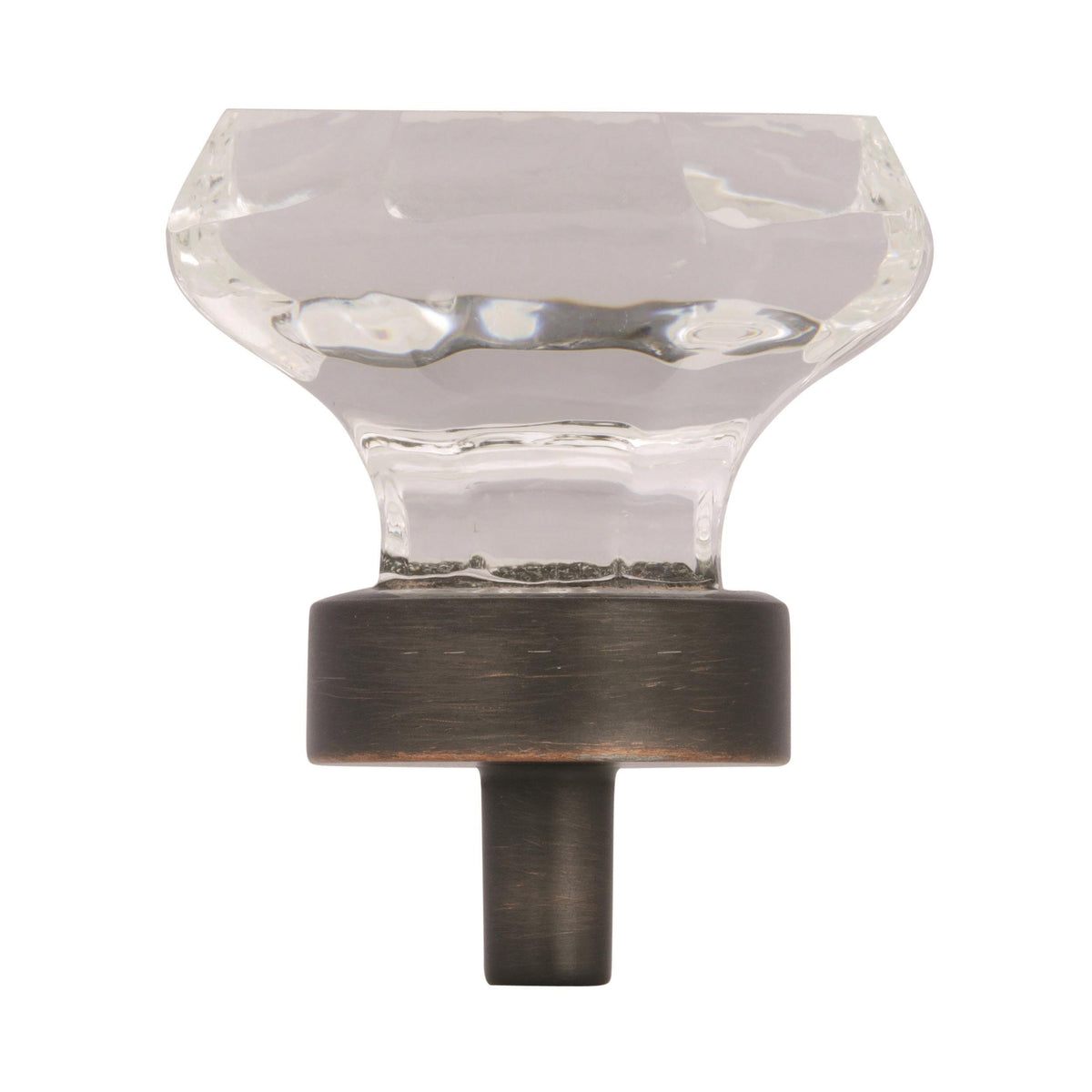 Amerock Cabinet Knob Clear/Oil-Rubbed Bronze 1-5/16 inch (33 mm) Diameter Traditional Classics 1 Pack Drawer Knob Cabinet Hardware