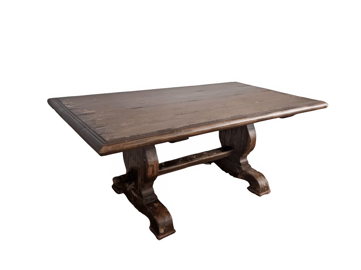 72” Walnut Farm Table PoshHaus