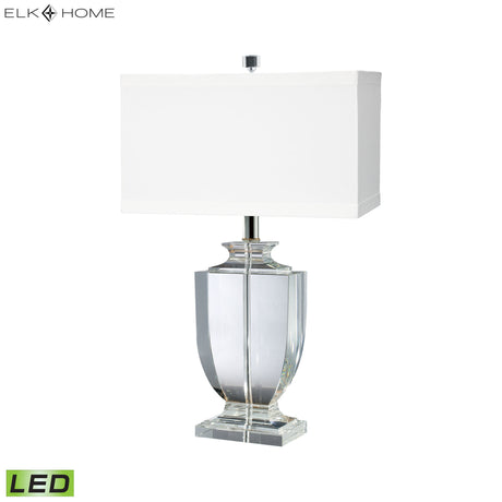 Elk 722-LED Crystal 27'' High 1-Light Table Lamp - Clear - Includes LED Bulb