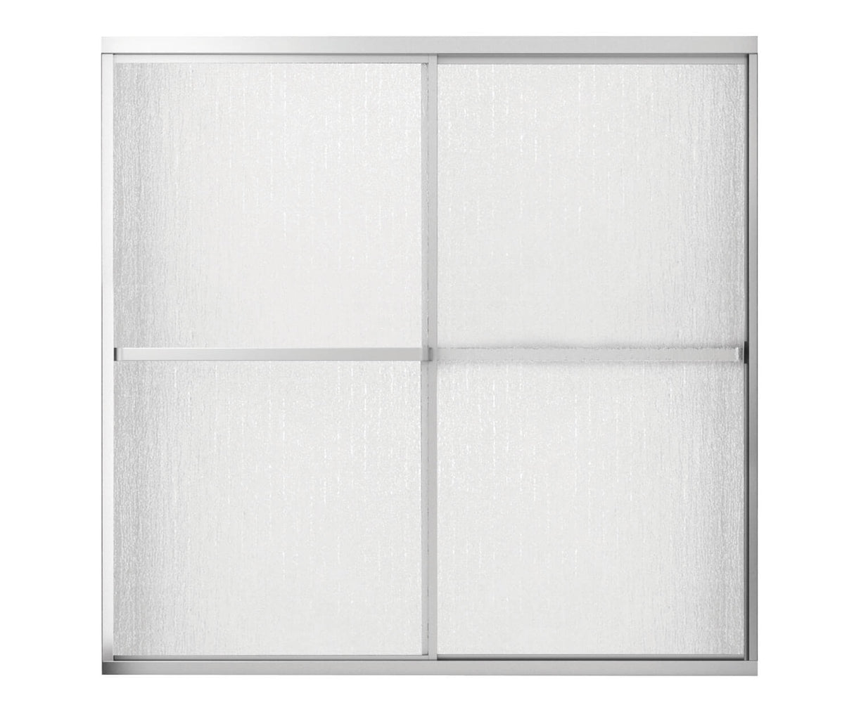 MAAX 105410-970-084-000 Polar 54-59 ½ x 57 in. Bypass Tub Door for Alcove Installation with Raindrop glass in Chrome