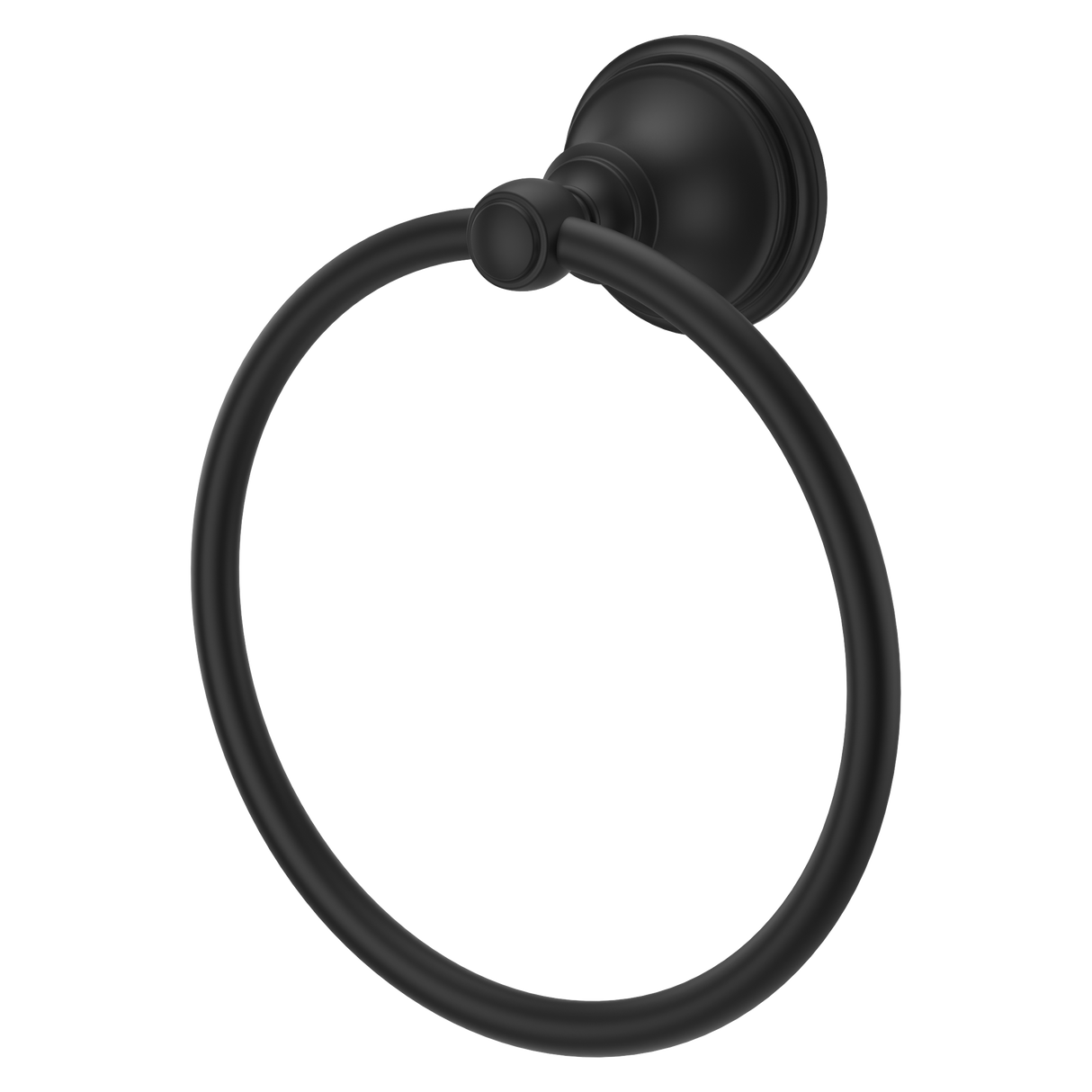 Tisbury Towel Ring in Spot Defense Matte Black