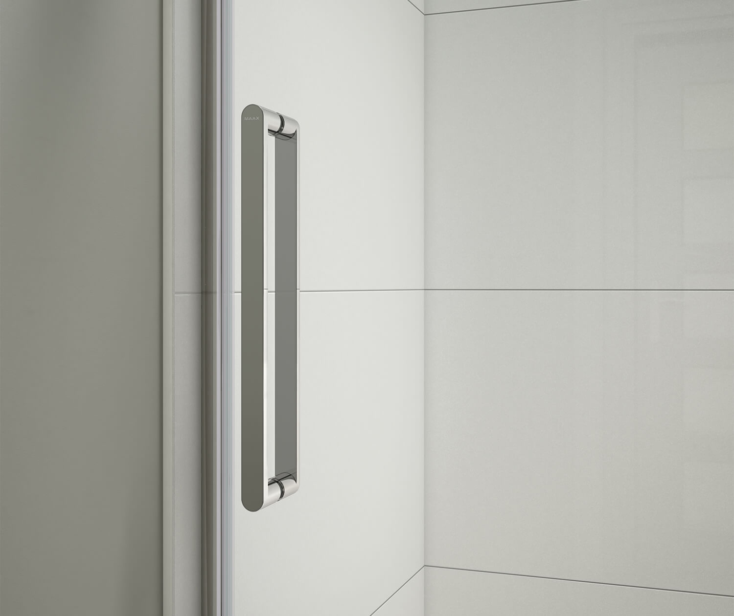 MAAX 138952-900-084-000 Halo Pro 56 ½-59 x 78 ¾ in. 8mm Sliding Shower Door for Alcove Installation with Clear glass in Chrome