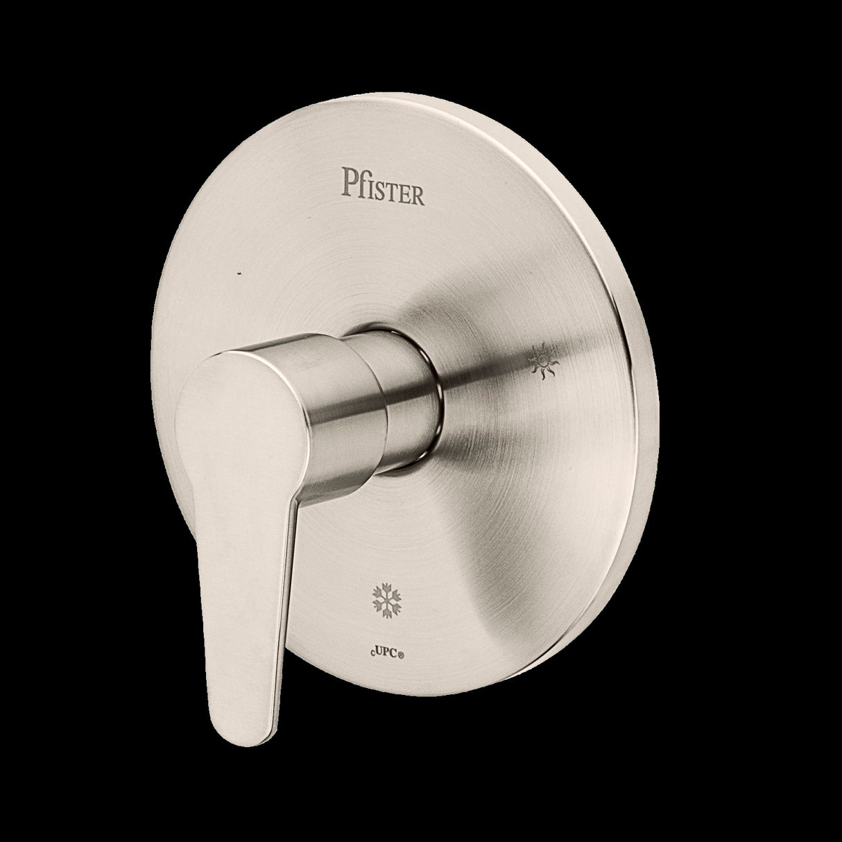 Pfirst Modern Valve, Trim Only in Brushed Nickel