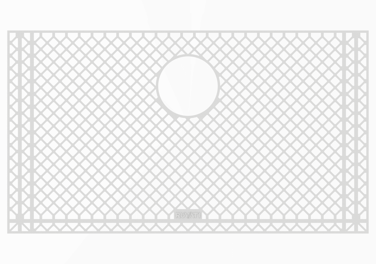Ruvati Silicone Bottom Rinse Grid Sink Mat for RVH7400 Sink - Gray - RVA47400GR