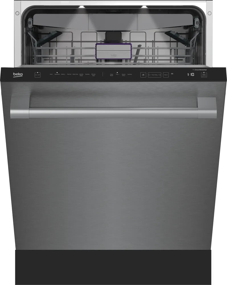 Beko DDT38532X 24 Inch Fully Integrated Dishwasher with 16 Place Settings, 8 Wash Cycles, CornerIntense®, DeepWash™, Stainless Steel Tall Tub, Full-size Third Rack, Dirt/Turbidity Sensor, NSF Certified Rinse, and Energy Star Rated