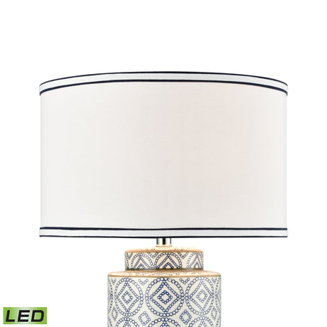 Elk 77169-LED Ambert 27'' High 1-Light Table Lamp - Blue - Includes LED Bulb