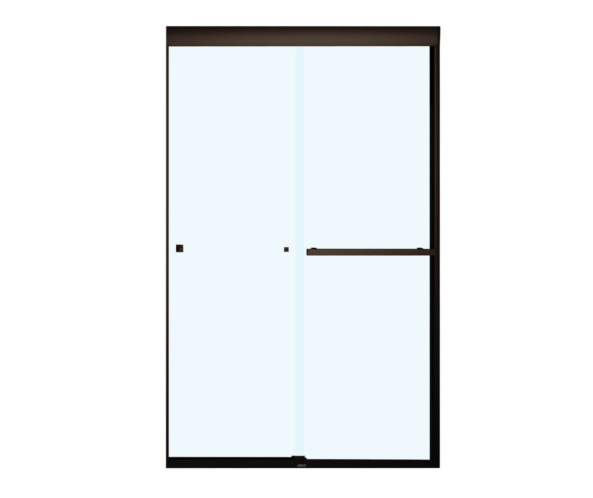 MAAX 135674-900-172-000 Aura SC 43-47 in. x 71 in. 8 mm Bypass Shower Door for Alcove Installation with Clear glass in Dark Bronze