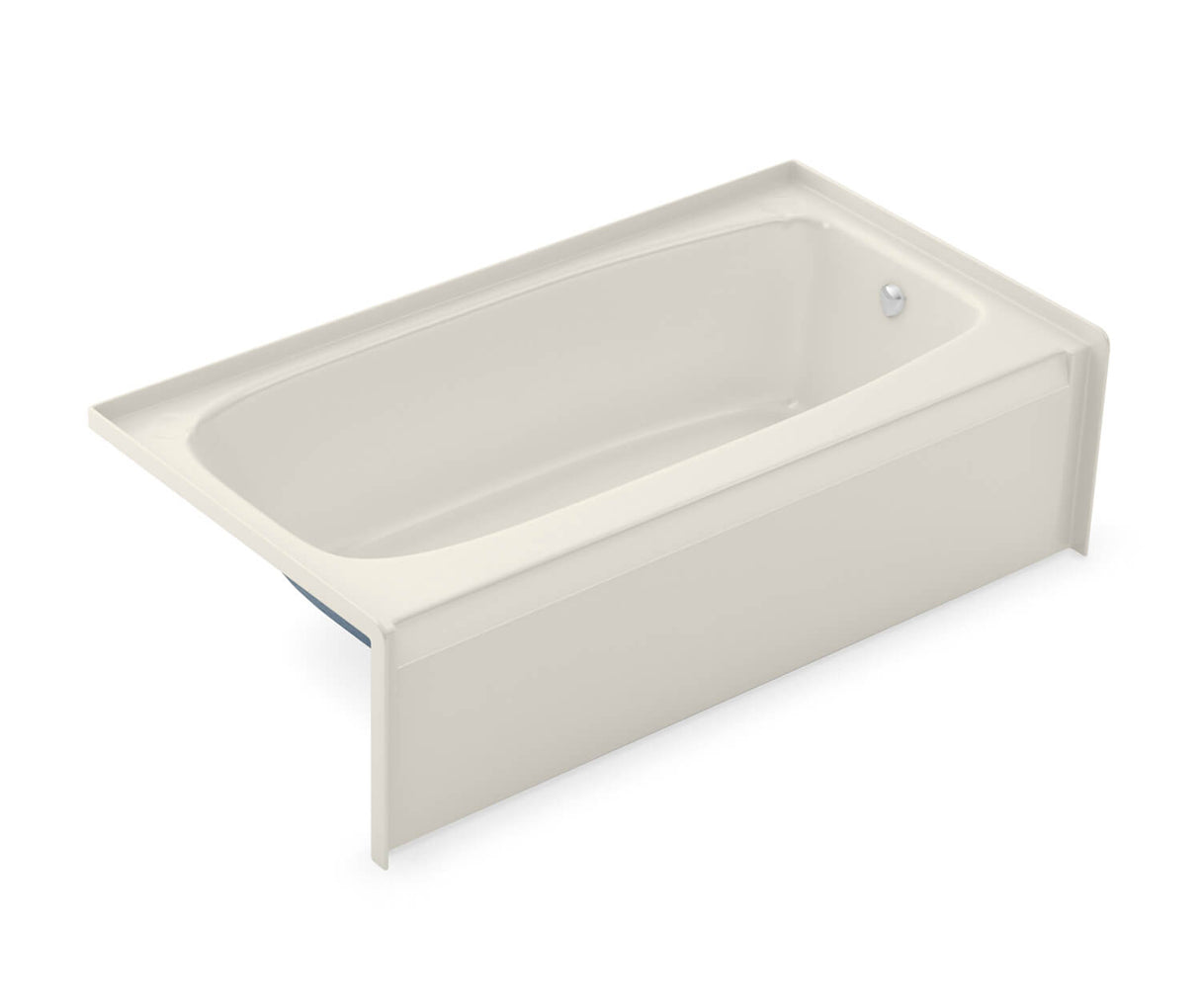 Aker TO-3060 AcrylX Alcove Left-Hand Drain Bath in Biscuit