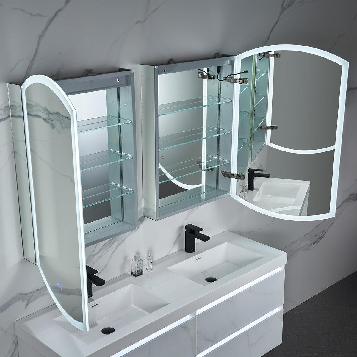 Blossom Castor 24″ LED Medicine Cabinet – Modern Innovation & Sleek Design