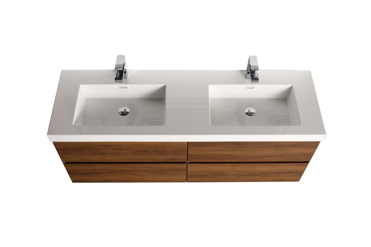 Blossom Assisi 60" Double Sink Vanity - Modern Minimalist Design with Soft-Closing Drawers