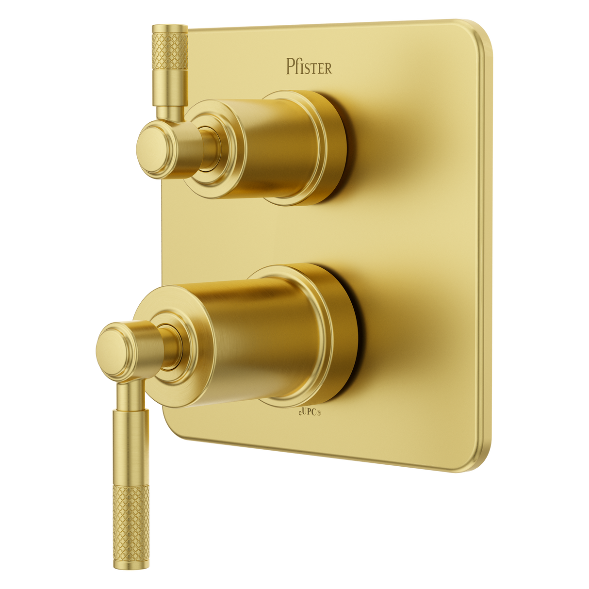 Hillstone Stacked Diverter Trim Kit in Brushed Gold