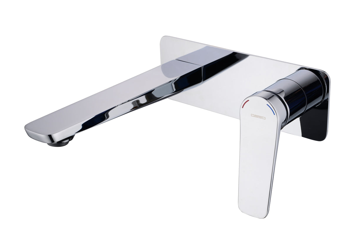 DAX Brass Wall Mount Single Handle Bathroom Faucet, Chrome DAX-65127-CR