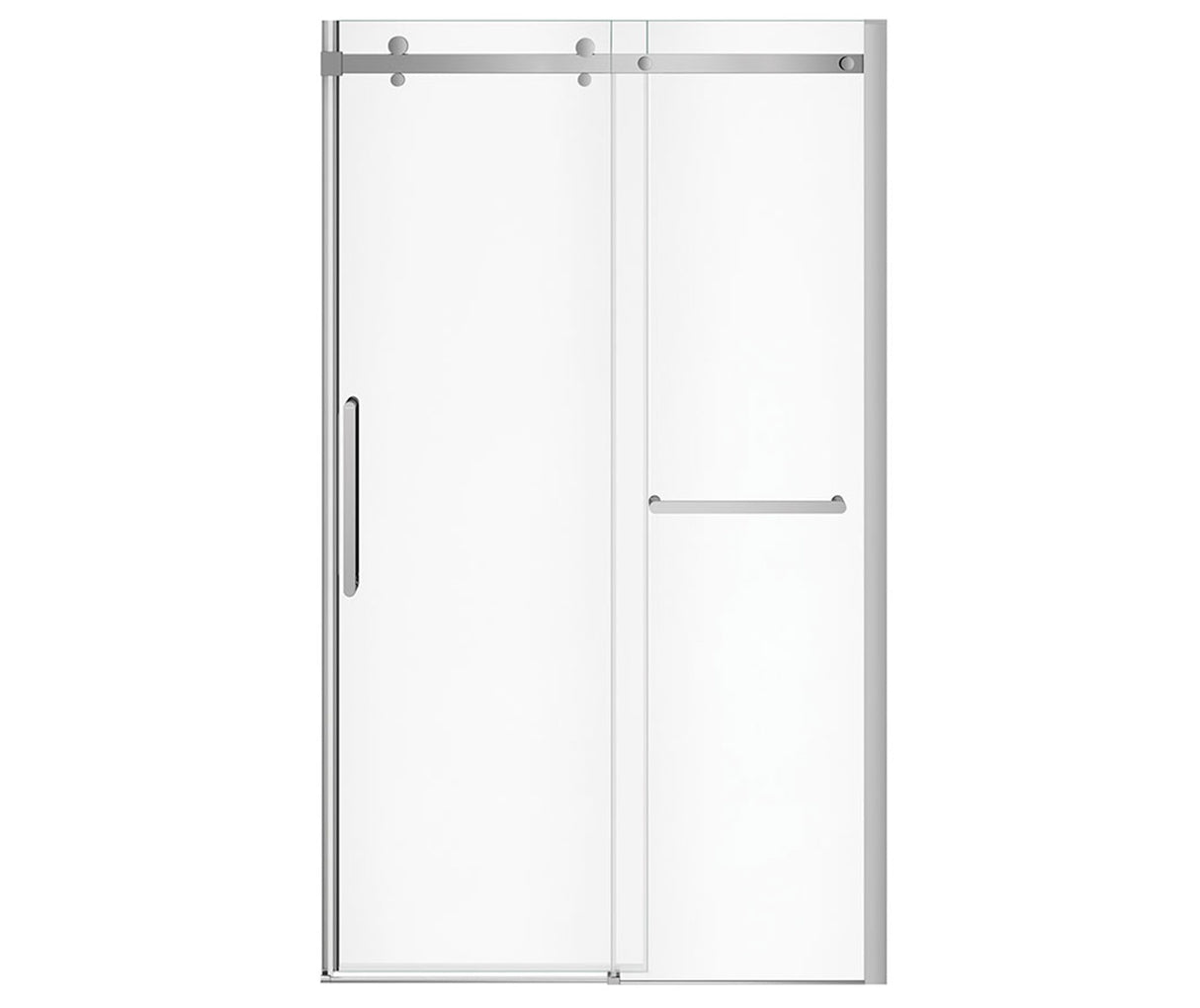 MAAX 138954-900-084-000 Halo Pro 44 ½-47 x 78 ¾ in. 8 mm Sliding Shower Door with Towel Bar for Alcove Installation with Clear glass in Chrome