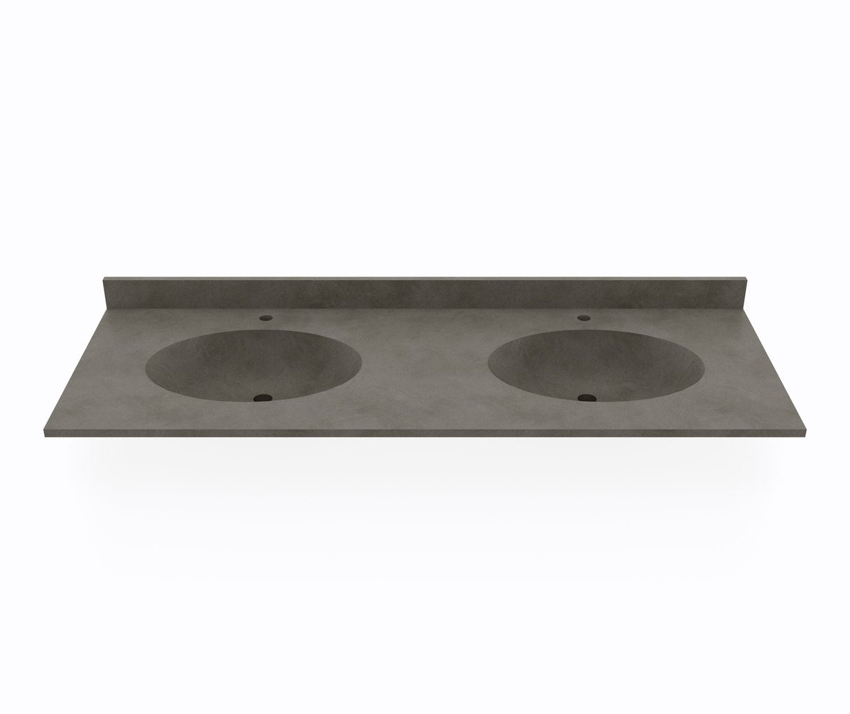 Swanstone CH2B2261 Chesapeake 22 x 61 Double Bowl Vanity Top in Charcoal Gray CH022612B.209