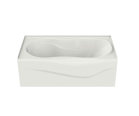 MAAX 105726-091-001-002 Murmur 6032 A Acrylic Alcove Right-Hand Drain 10 Microjets Bathtub in White