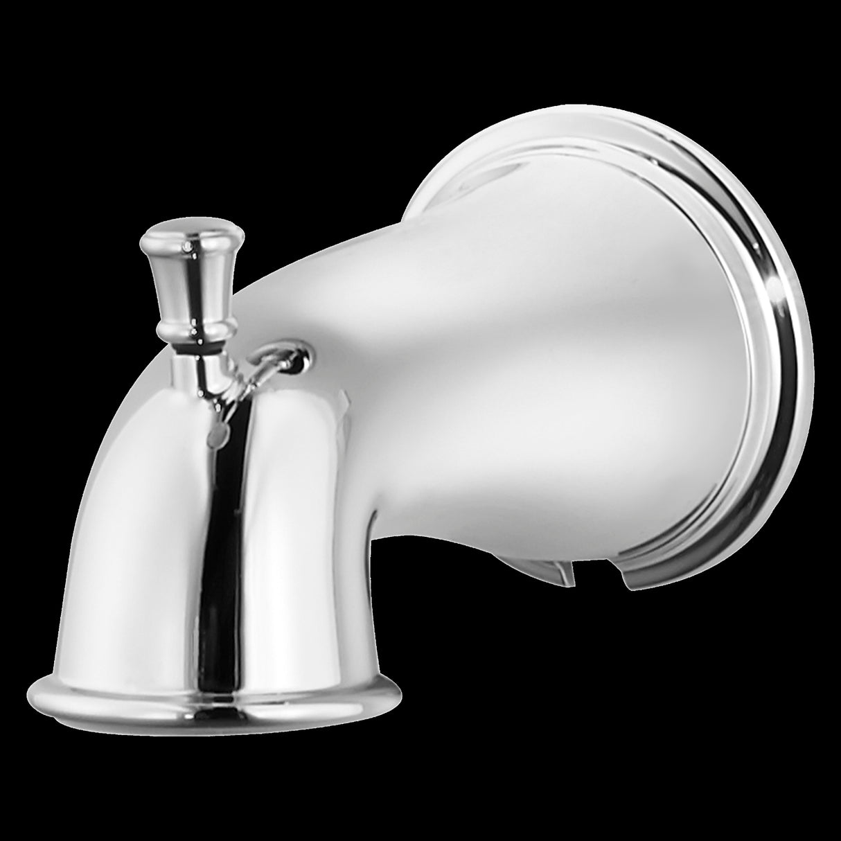 Quick Connect Tub Spout with Diverter in Polished Chrome