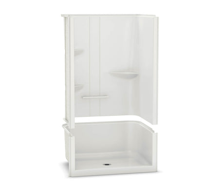 MAAX 107005-SL-000-001 ALLIA SH-4834 Acrylic Alcove Center Drain Two-Piece Shower in White