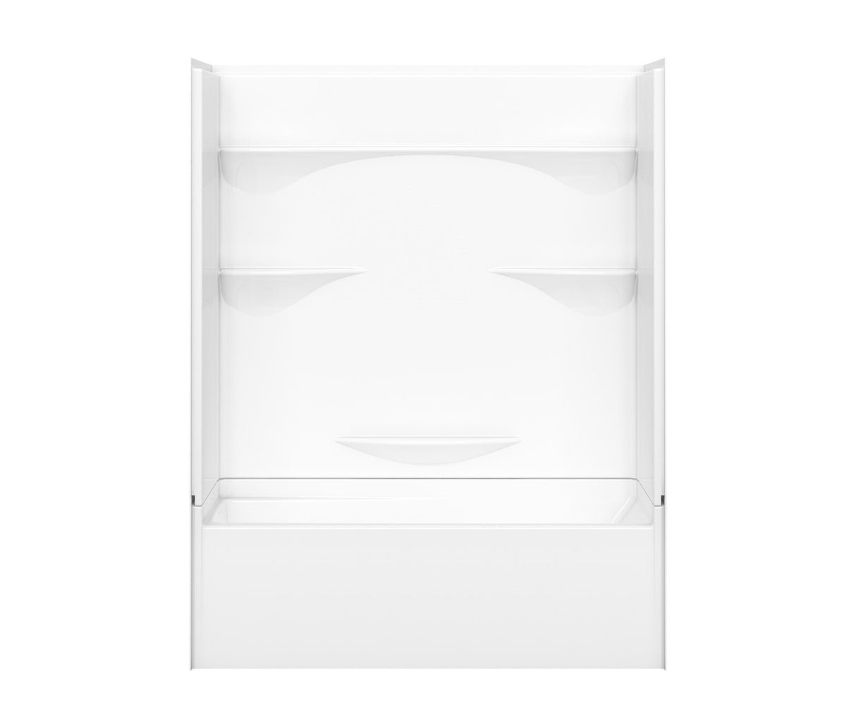 MAAX 141431-000-002-002 Olio 6030 AcrylX Alcove Right-Hand Drain Bathtub in White