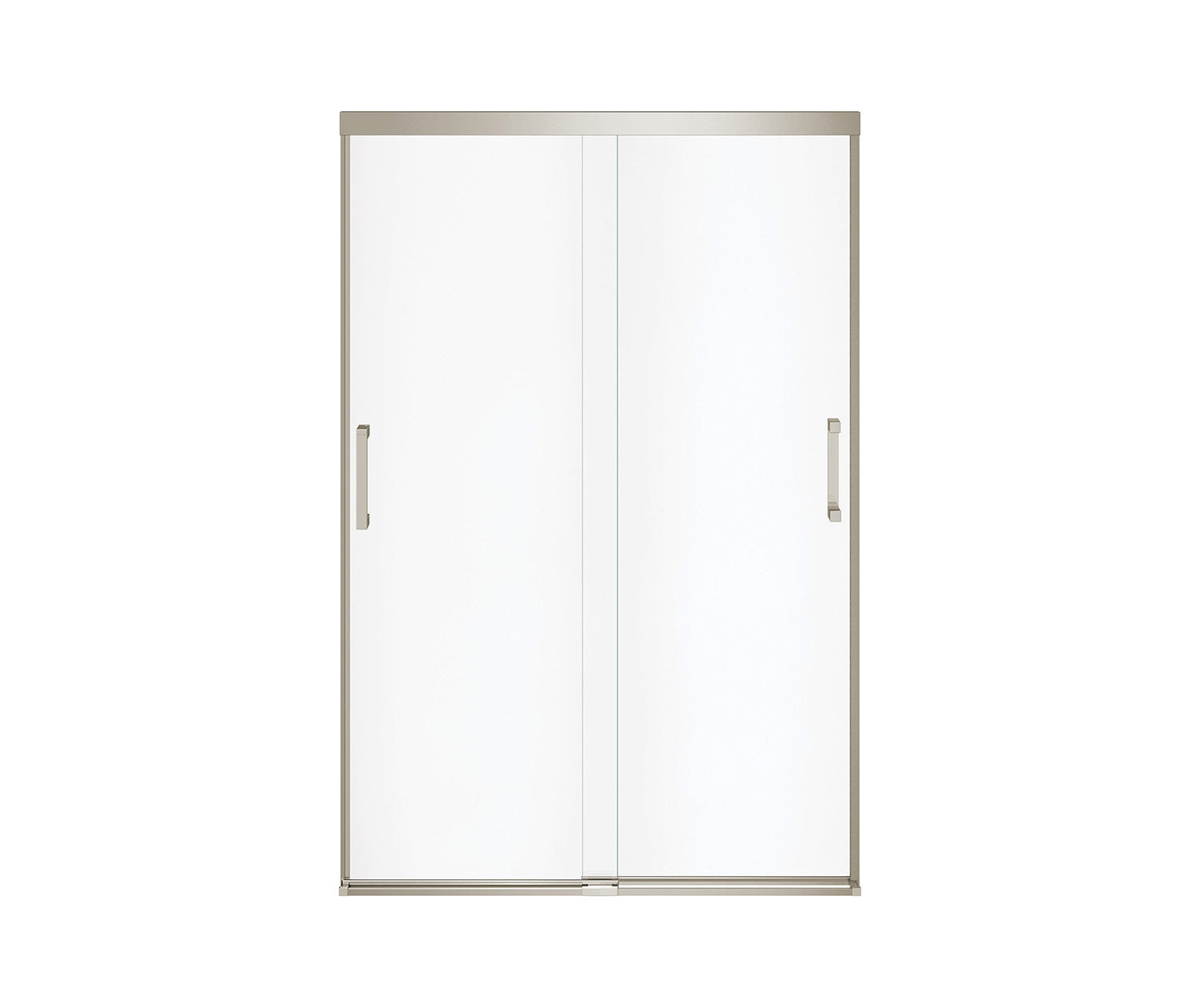 MAAX 139352-900-305-000 Incognito 70 44-47 x 70 ½ in. 8 mm Bypass Shower Door for Alcove Installation with Clear glass in Brushed Nickel