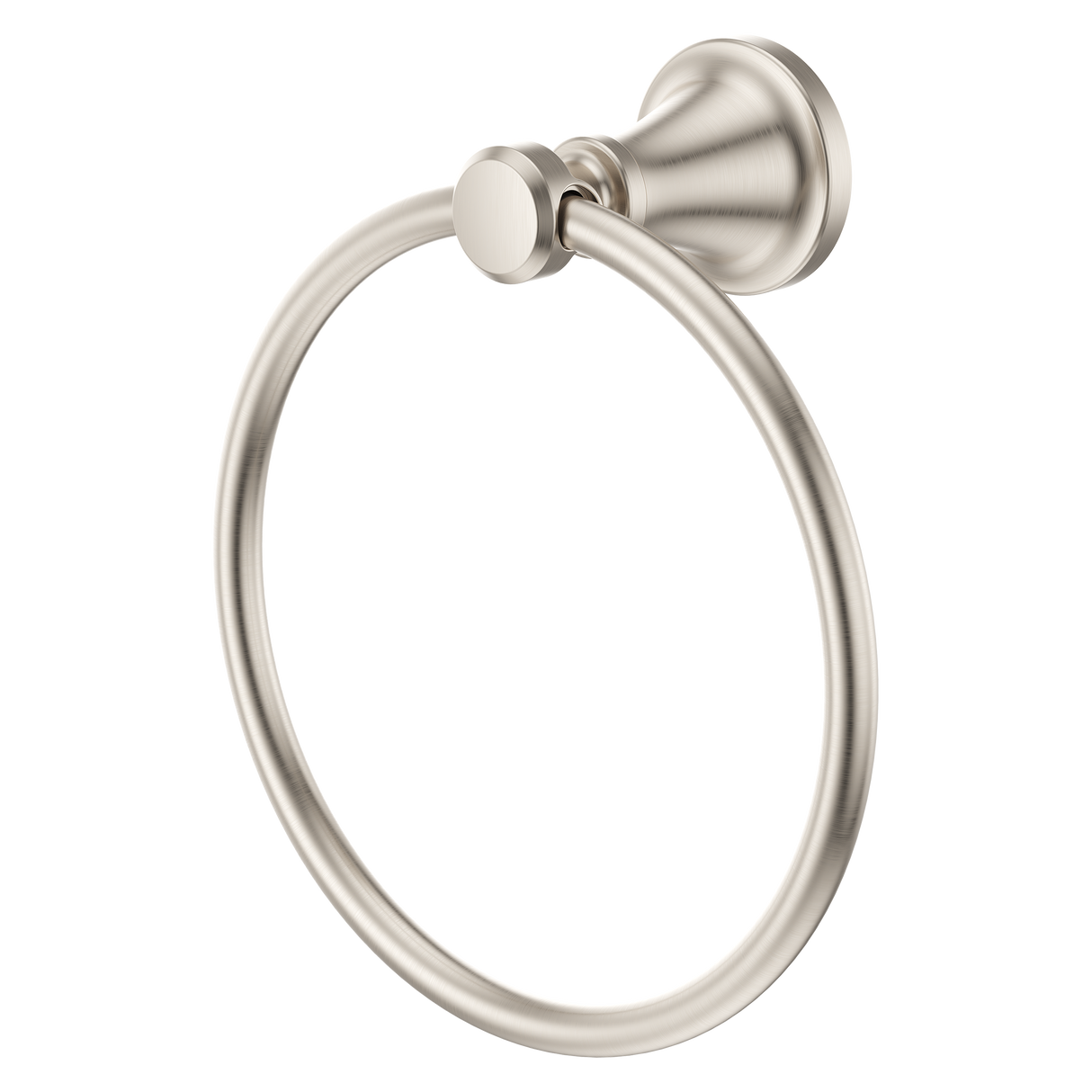 Universal Traditional Towel Ring in Brushed Nickel