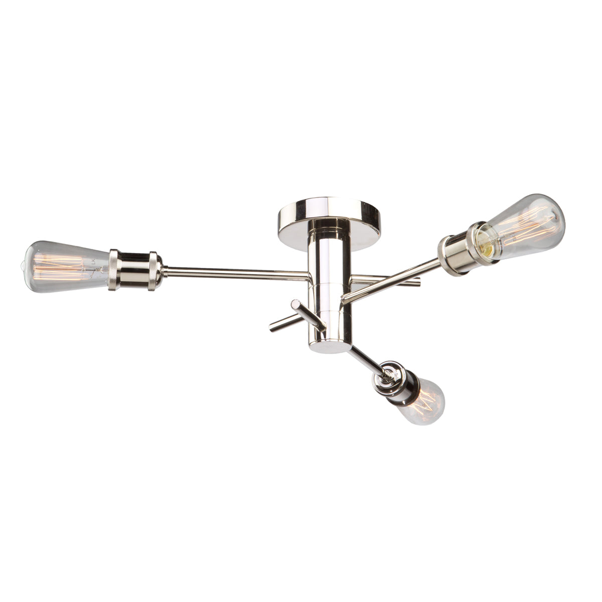 Tribeca Ceiling Flush Light - Polished Nickel