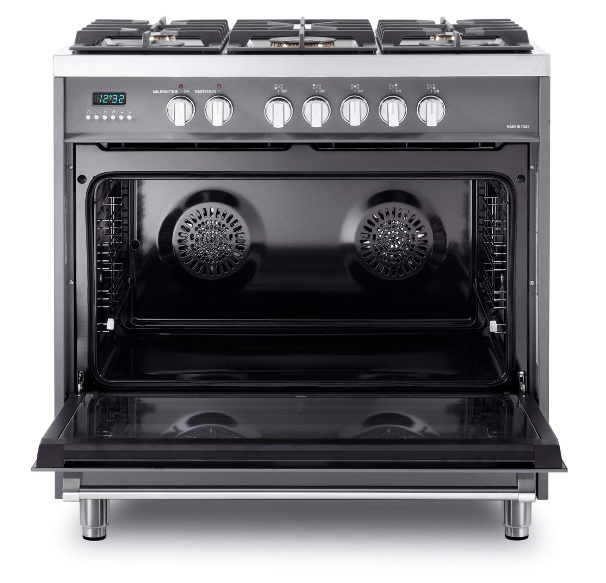 Verona VDFSGE365SG Designer 36" Dual Fuel Single Oven Range - Slate Gray