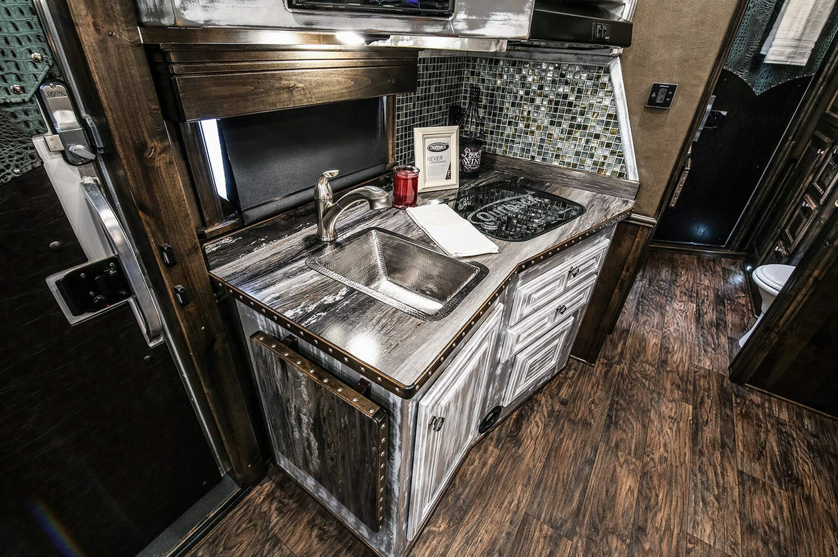 Premier Copper Products BS15EN2 15-Inch Square Hammered Copper Bar/Prep Sink in Nickel w/ 2-Inch Drain Opening