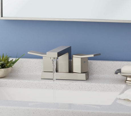 Gerber D307019BN Brushed Nickel Avian Two Handle Centerset Lavatory Faucet
