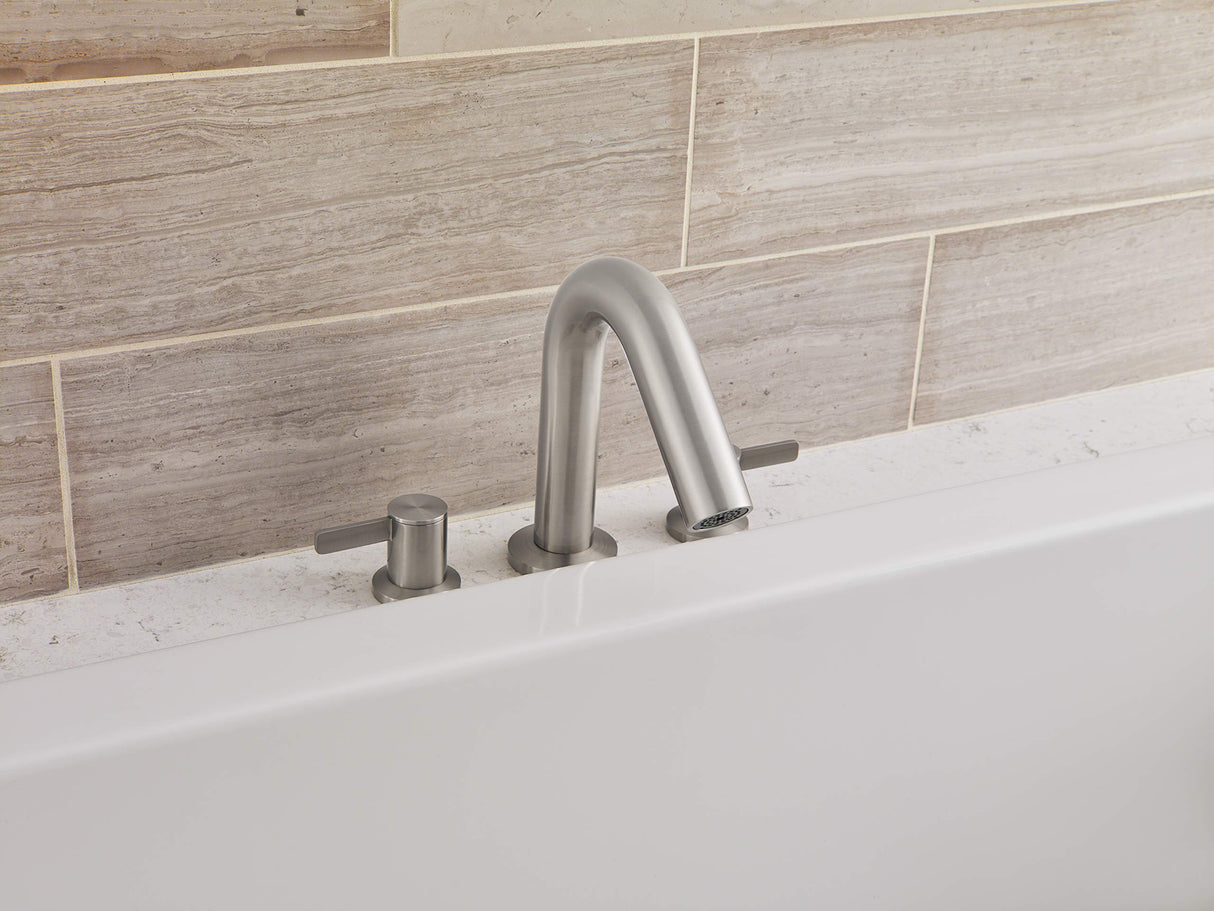 Gerber D300930BNT Brushed Nickel Amalfi Three Piece Roman Tub Trim Kit