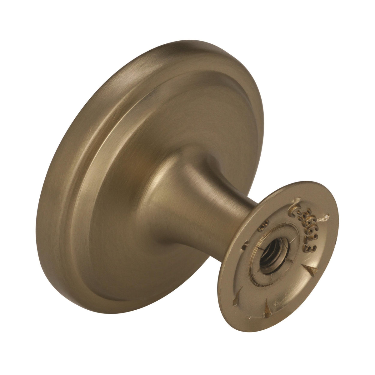 Amerock Cabinet Knob Golden Champagne 1-3/8 inch (35 mm) Diameter Crawford 1 Pack Drawer Knob Cabinet Hardware