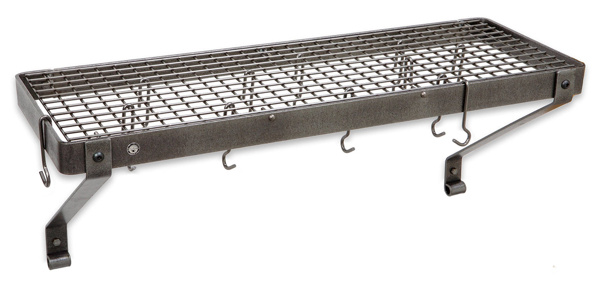 Enclume PR8A-30 HS 30" Deep Bookshelf Rack w/ 12 Hooks HS