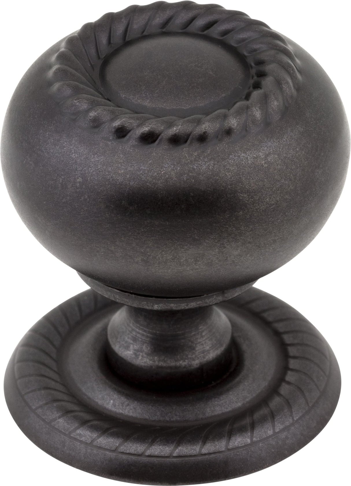 Jeffrey Alexander S6060DACM 1-1/4" Diameter Gun Metal Rope Rhodes Cabinet Knob