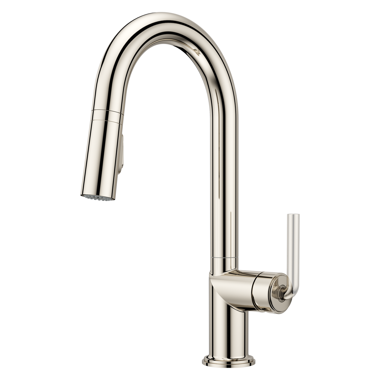 Tenet 1-Handle Pull-Down Bar/Prep Faucet in Polished Nickel