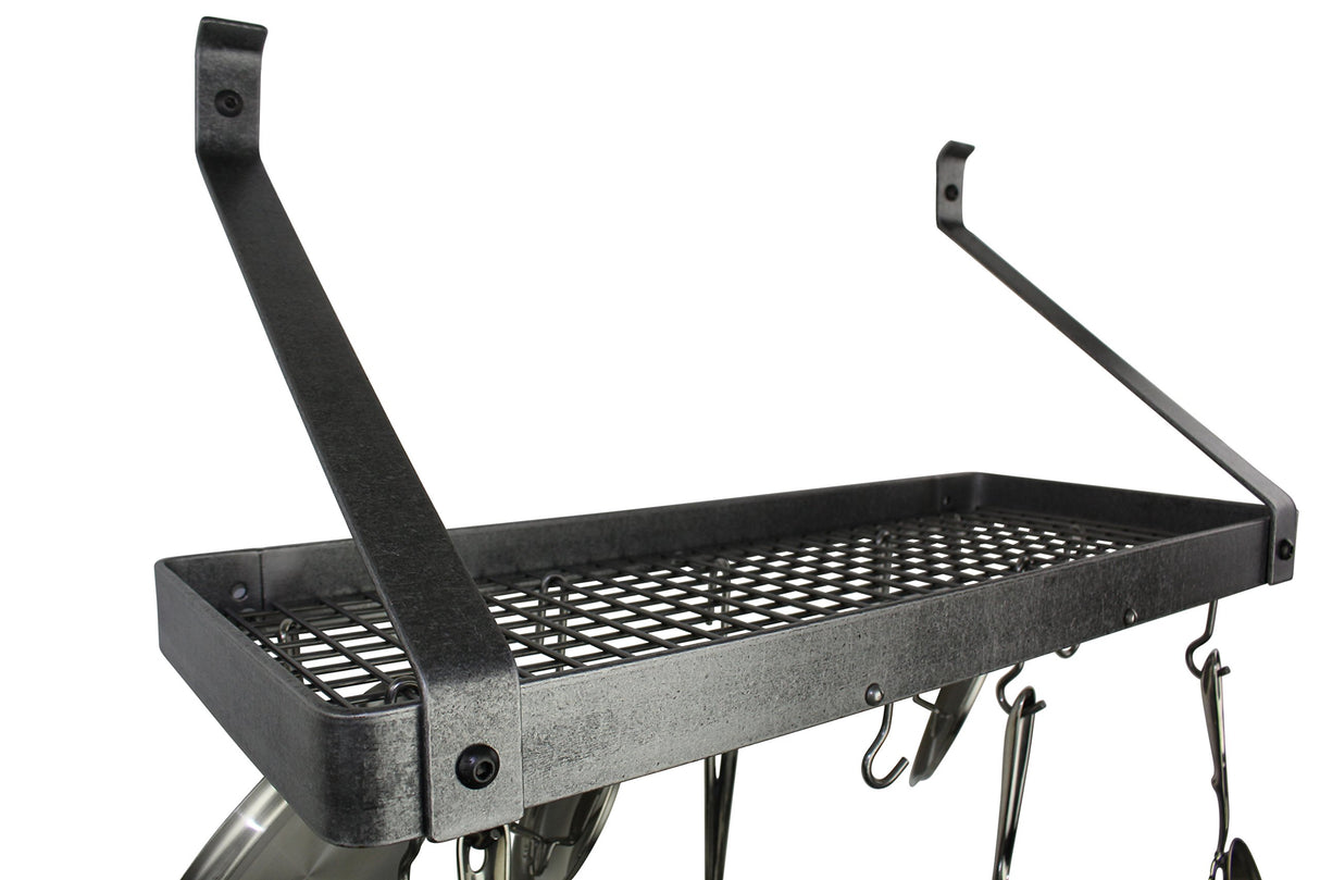 Enclume PR8AF-30 HS 30" Deep Bookshelf Rack w/Straight Arms & 12 Hooks HS
