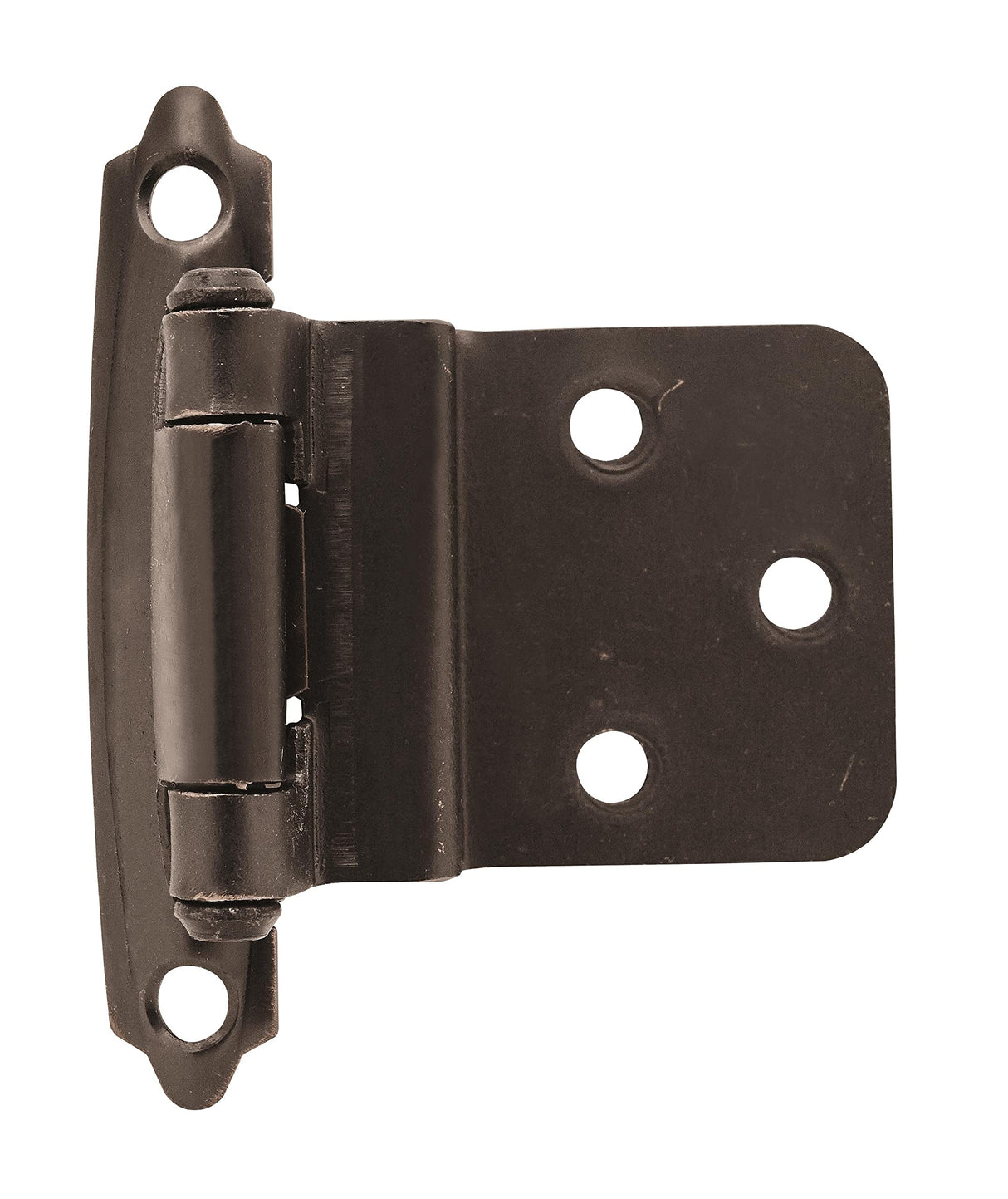 Amerock Cabinet Hinge 3/8 inch (10 mm) Inset Hinge Oil Rubbed Bronze 2 Pack Self-Closing Hinge Face Mount Hinge Cabinet Door Hinge
