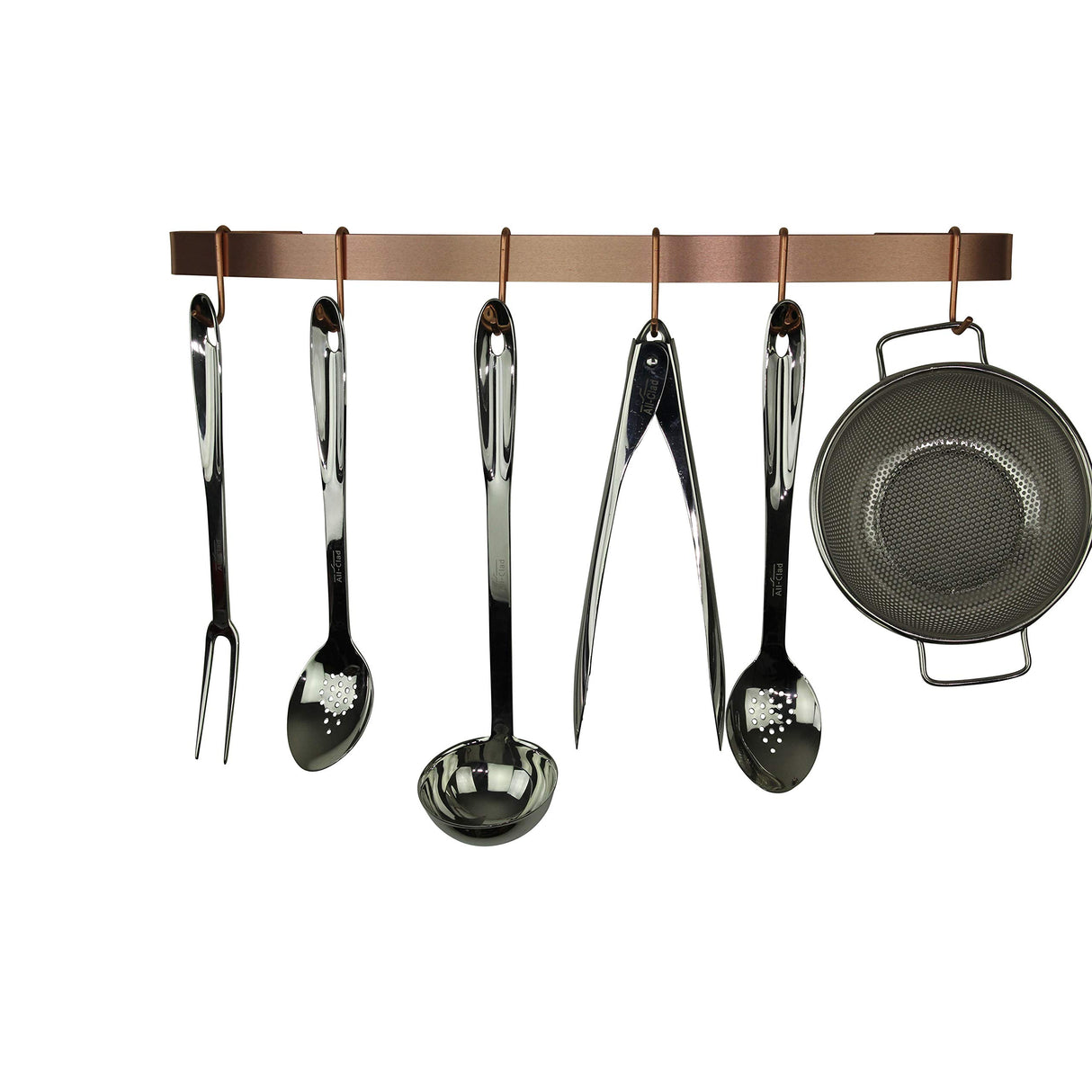 Enclume DWR1 SCP 24" Curved Wall Rack Utensil Bar w/ 6 Hooks SCP