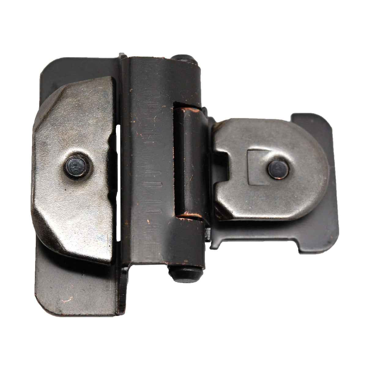 Amerock Double Demountable Cabinet Hinge 1/4 inch (6 mm) Overlay Hinge Oil Rubbed Bronze 2 Pack Self-Closing Hinge Cabinet Door Hinge