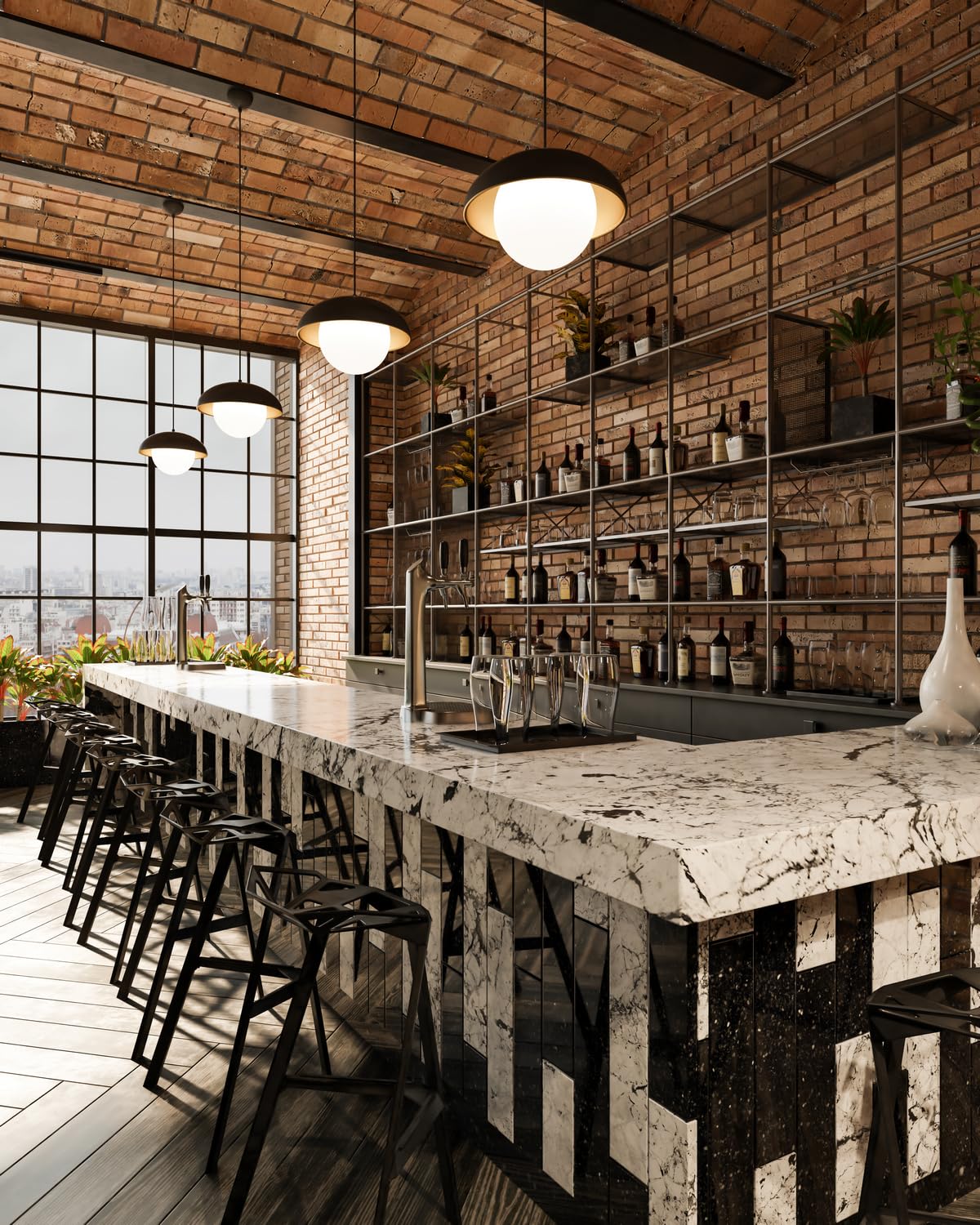 Alora PD522011MBOP RUBIO 11" PD MATTE BLACK OPAL GLASS CORD 72 1X60W E26