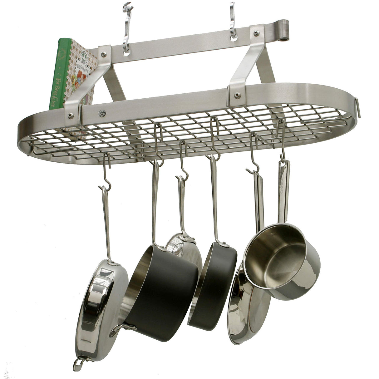 Enclume PR16AWG SS 60" Oval Ceiling Pot Rack w/ 30 Hooks SS