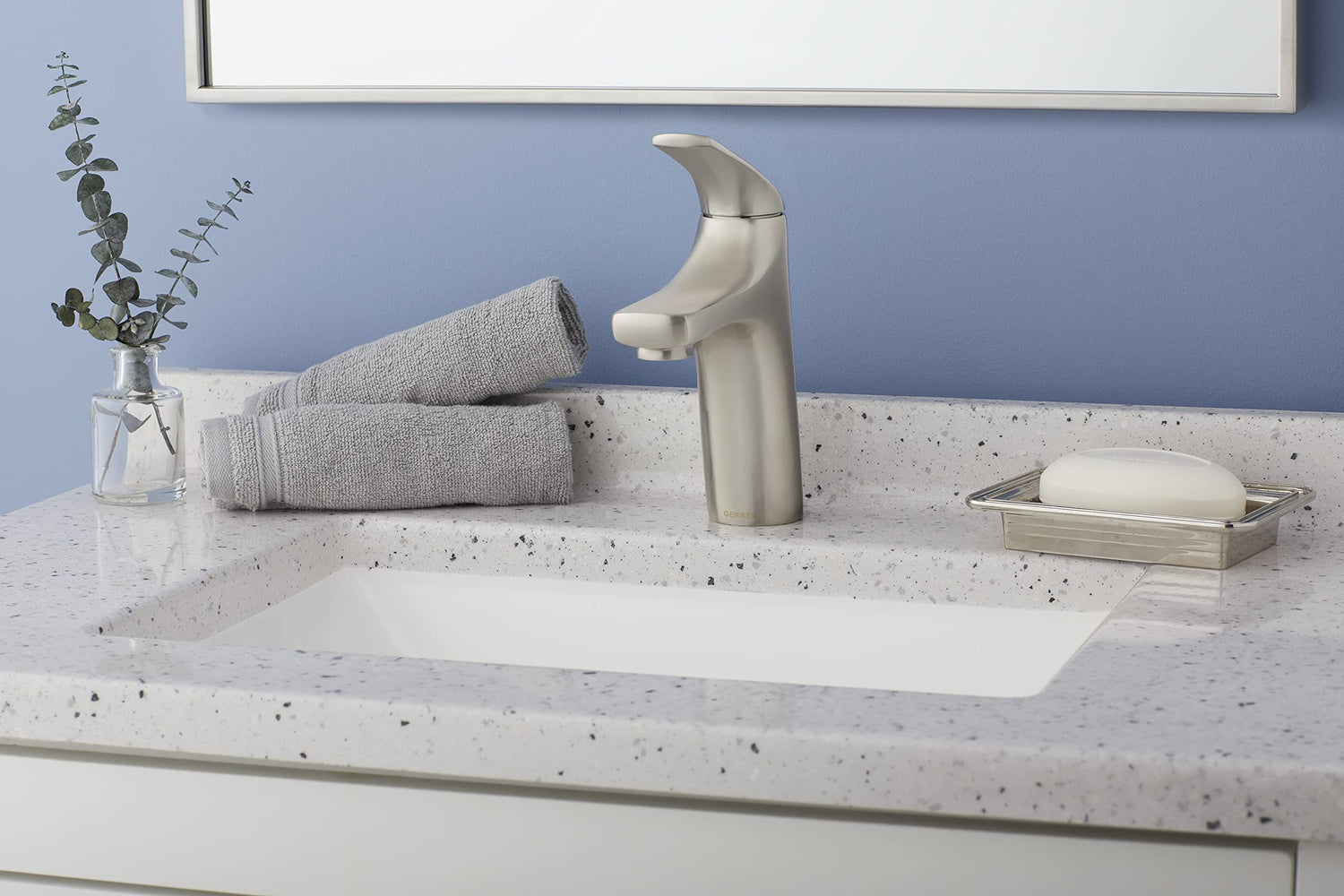 Gerber D225034BN Brushed Nickel Lemora Single Handle Lavatory Faucet