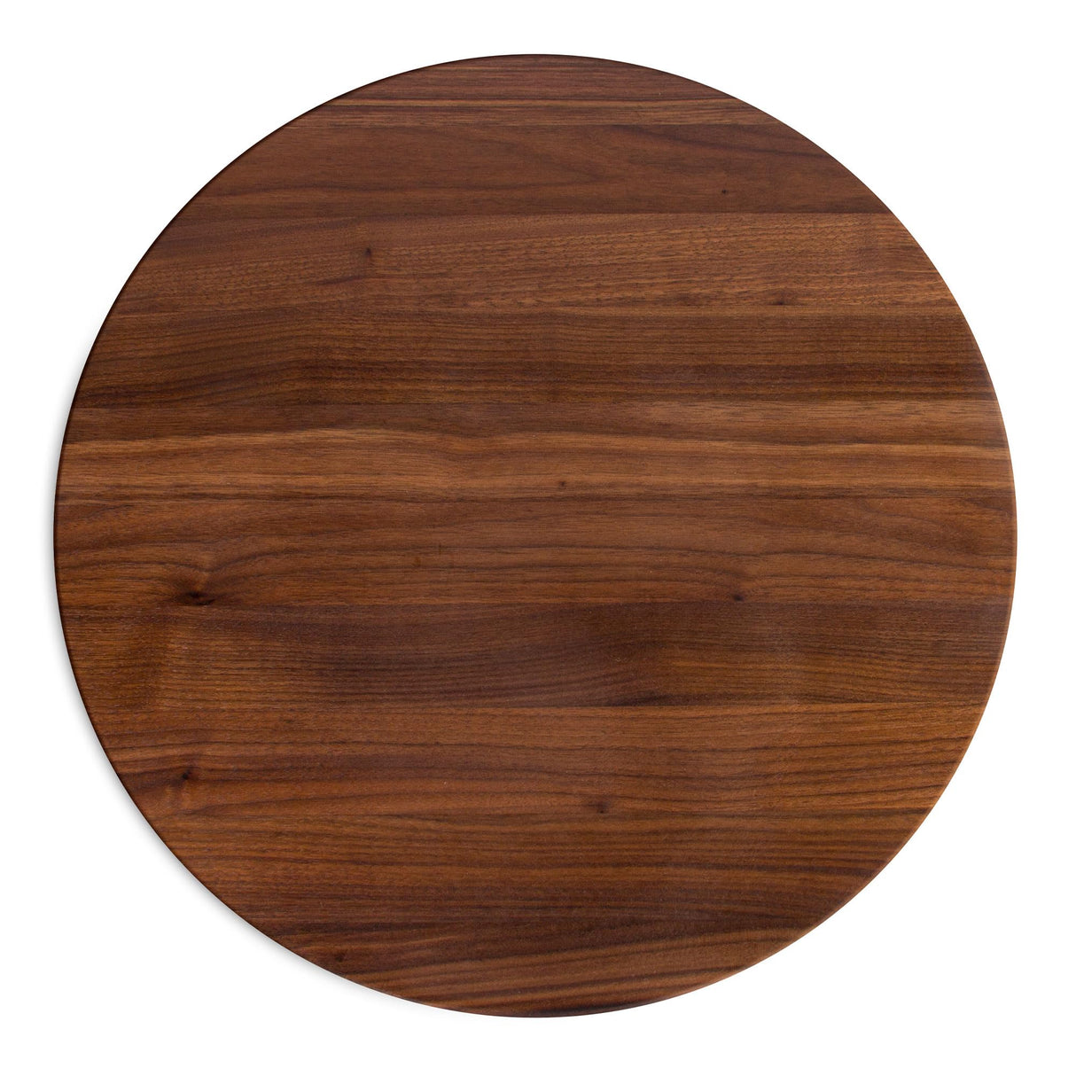John Boos WAL-R18 Large Walnut Wood Cutting Board for Kitchen Prep 18 Inches Diameter, 1.5 Thick Reversible End Grain Round Charcuterie Block 18DIAX1.5 WAL-EDGE GR-REV-BRANDED