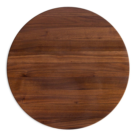 John Boos WAL-R18 Large Walnut Wood Cutting Board for Kitchen Prep 18 Inches Diameter, 1.5 Thick Reversible End Grain Round Charcuterie Block 18DIAX1.5 WAL-EDGE GR-REV-BRANDED