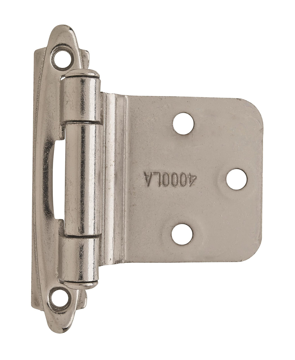 Amerock Cabinet Hinge Variable Overlay Hinge with Reverse Bevel Polished Chrome 2 Pack Self-Closing Hinge Face Mount Hinge Cabinet Door Hinge