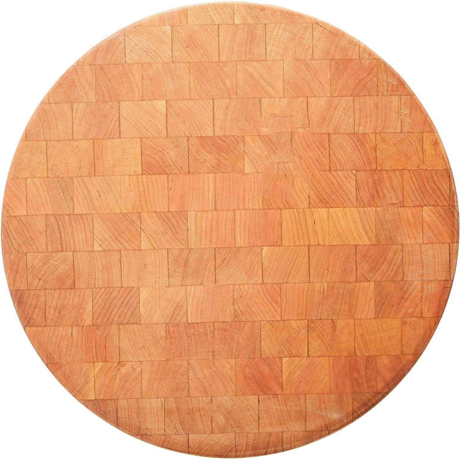 John Boos CCB183-R Large Maple Wood Cutting Board for Kitchen Prep 18 Inches, 3 Inches Thick Reversible End Grain Round Charcuterie Block 18DIAX3 MPL-END GR-NON REV-NO GRV-