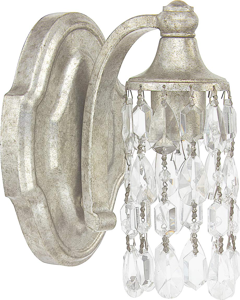 Capital Lighting 8521AS-CR Blakely 1 Light Sconce Antique Silver