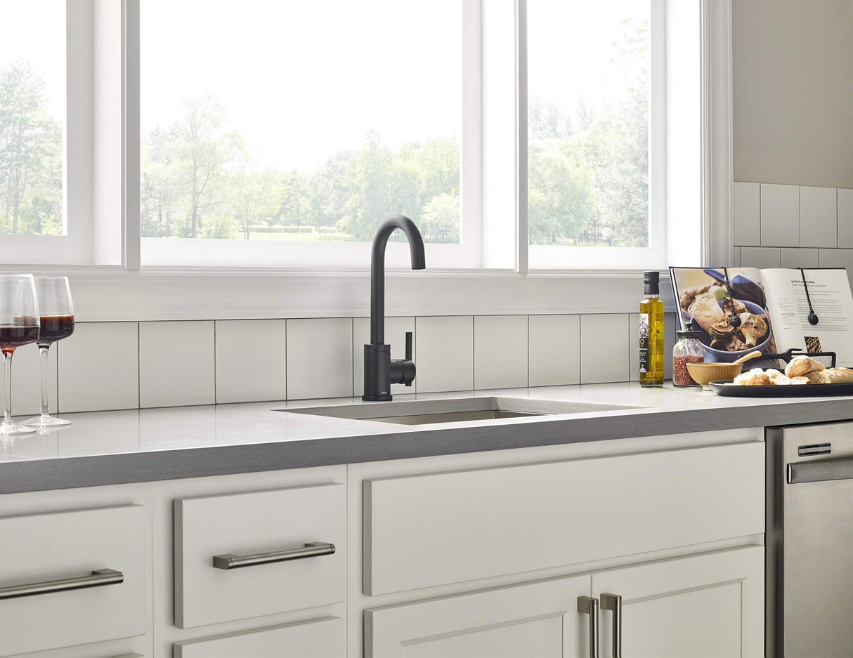 Gerber D150558BS Satin Black Parma Single Handle Bar Faucet