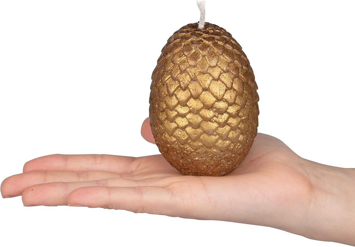 Game of Thrones Dragon Egg Replica Candles Set of 3, Unscented - Officially Licensed - Gift for GoT & House of The Dragon Fans, Men, Women, Adults - 2.5" Each